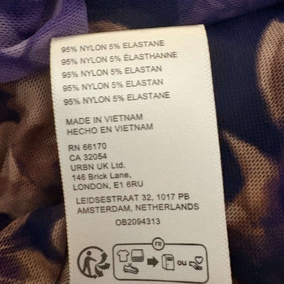 NWT Free People Gianni Mesh Maxi Dress in Denim Combo. Size Medium. - Picture 13 of 15